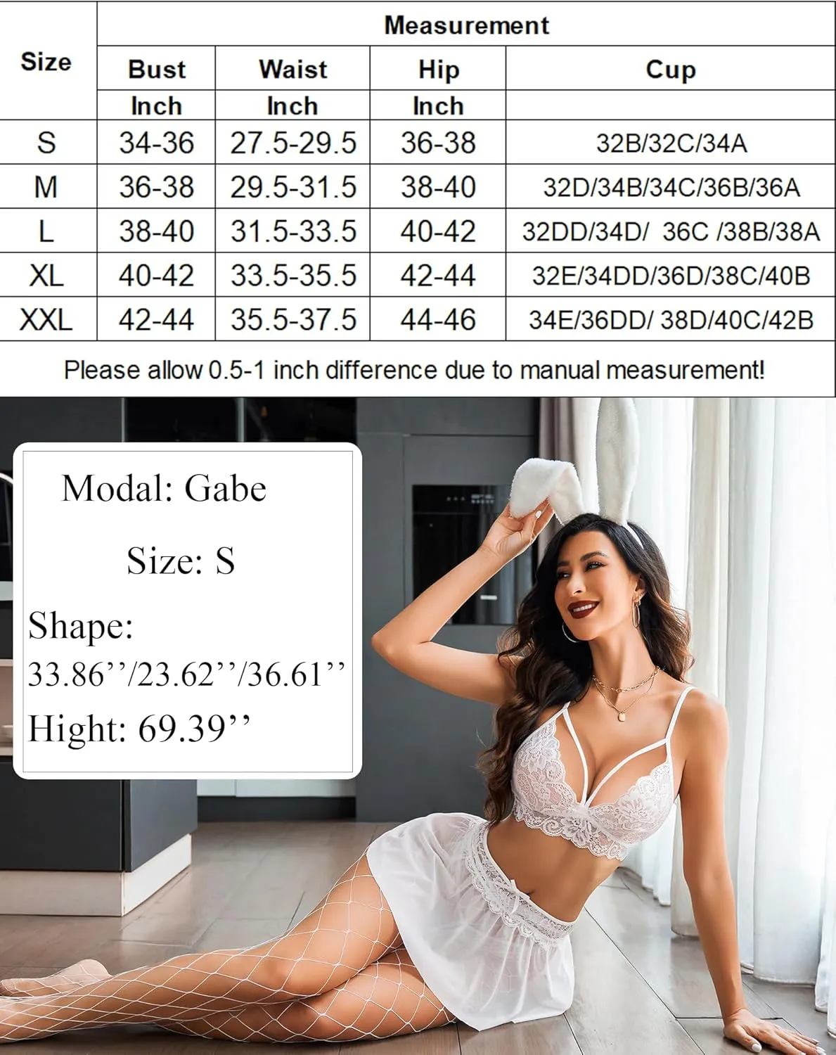 3 Piece Sets Lace Bralette. Skirt with Panty