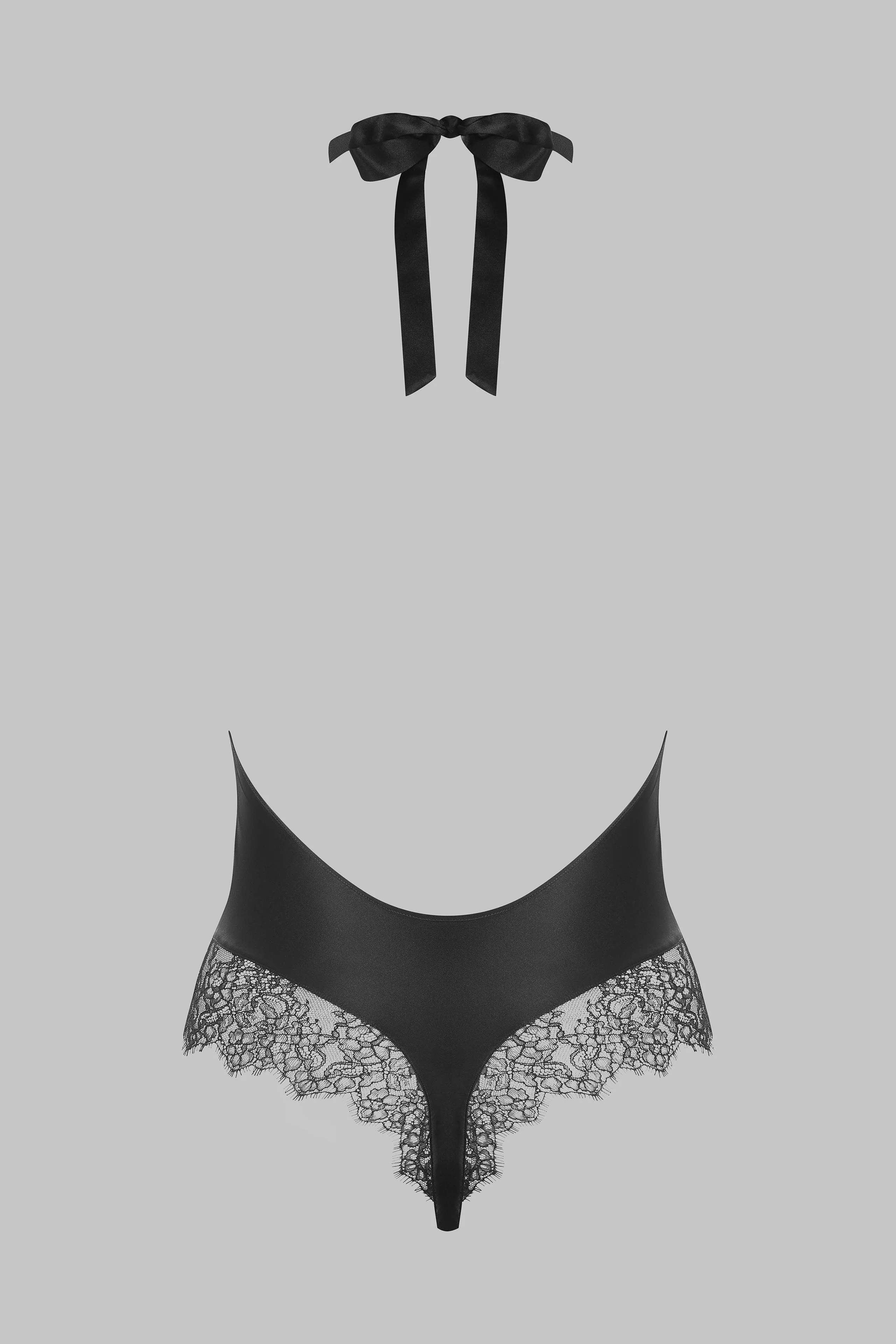 american collar string bodysuit - Rendez-Vous