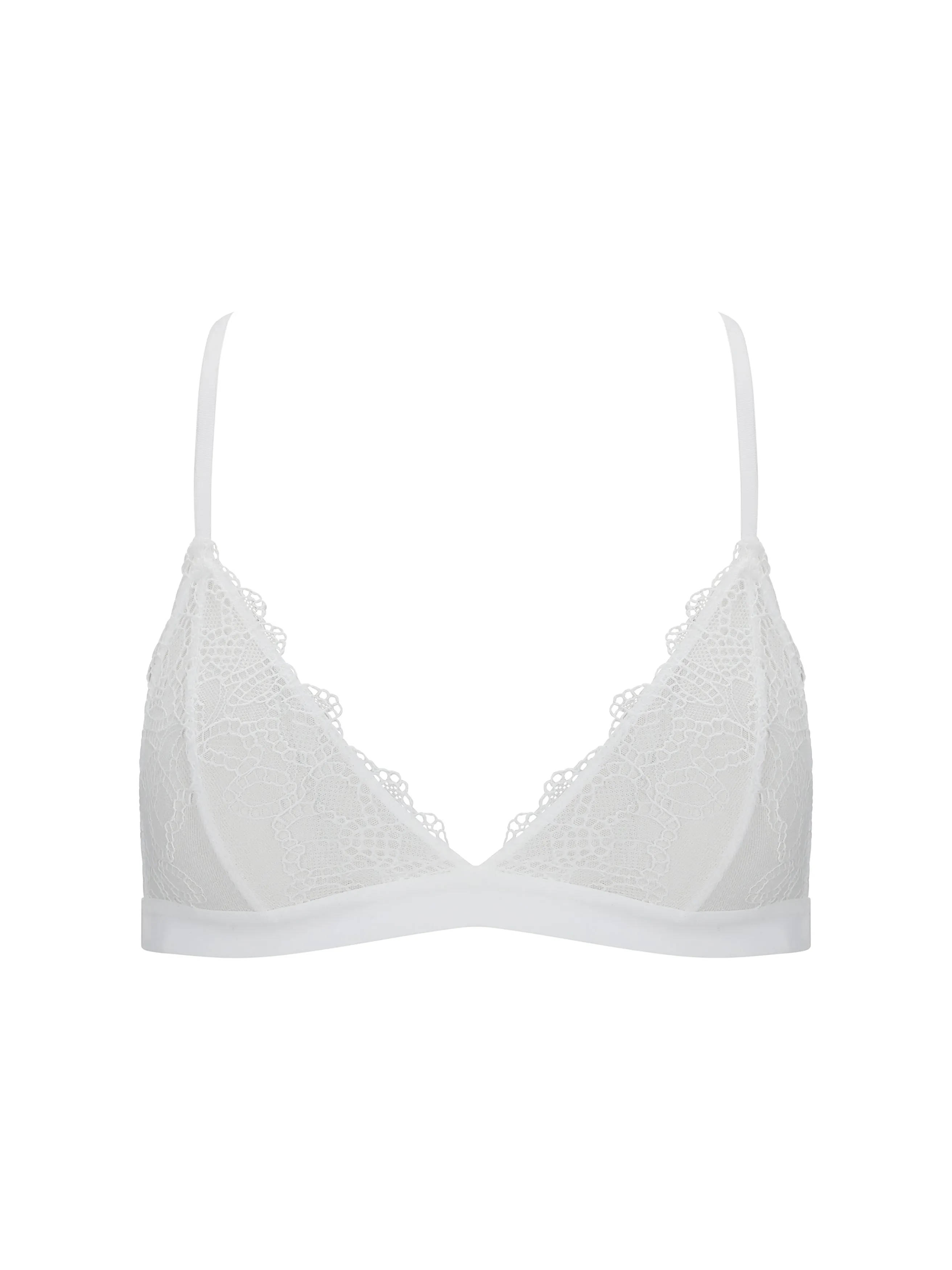 Angelina Bralette- White