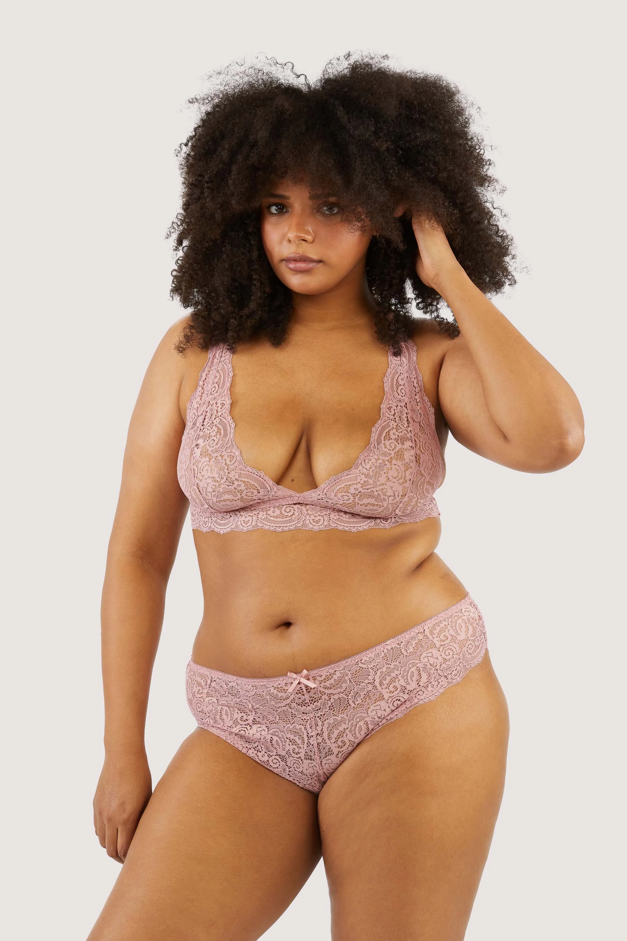 Ariana Ash Rose Lace Brief
