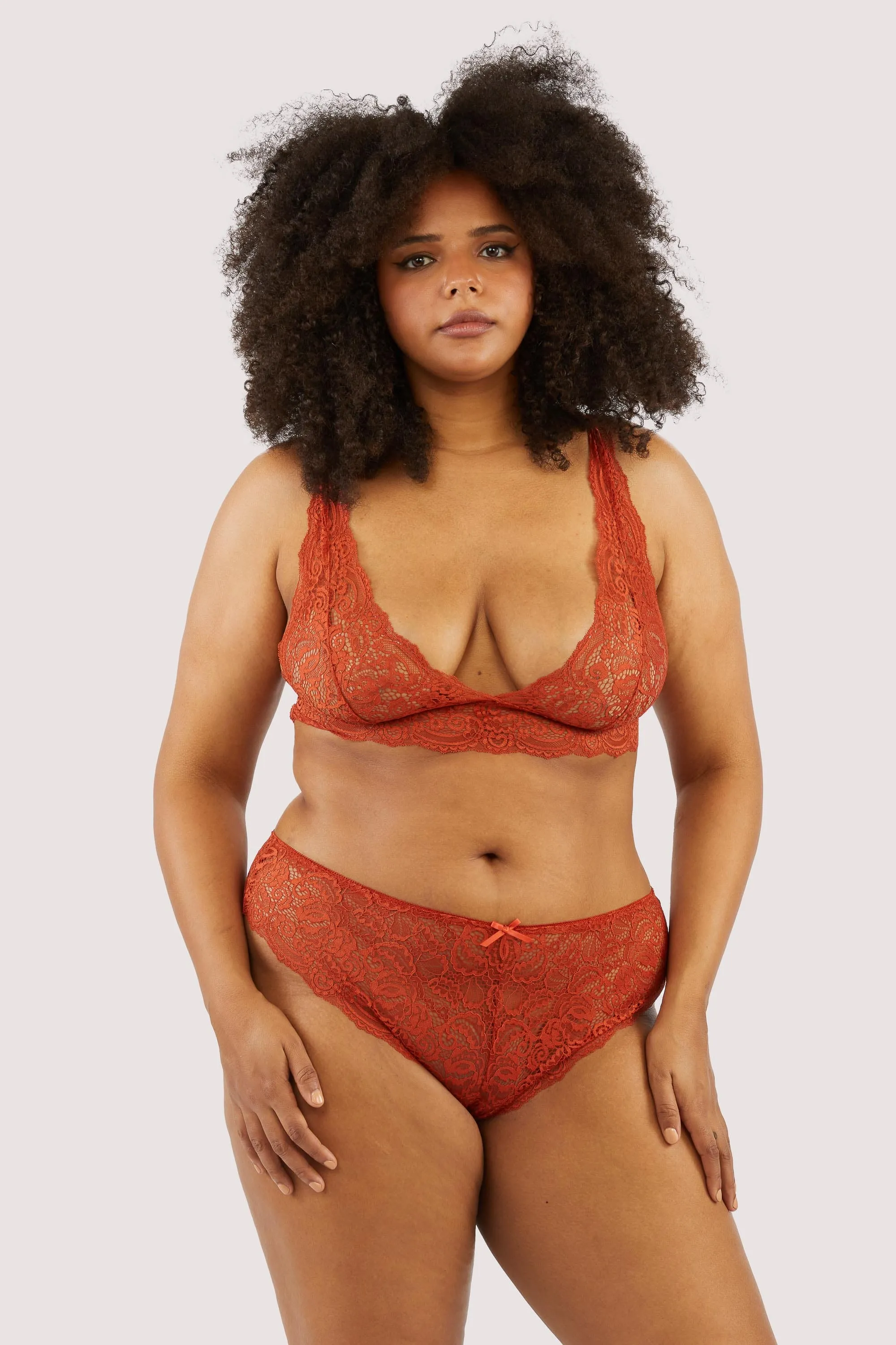 Ariana Ginger Lace Brief