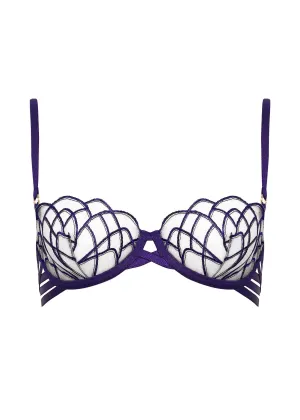Beatrix Wired Bra (Acai Purple/Sheer)