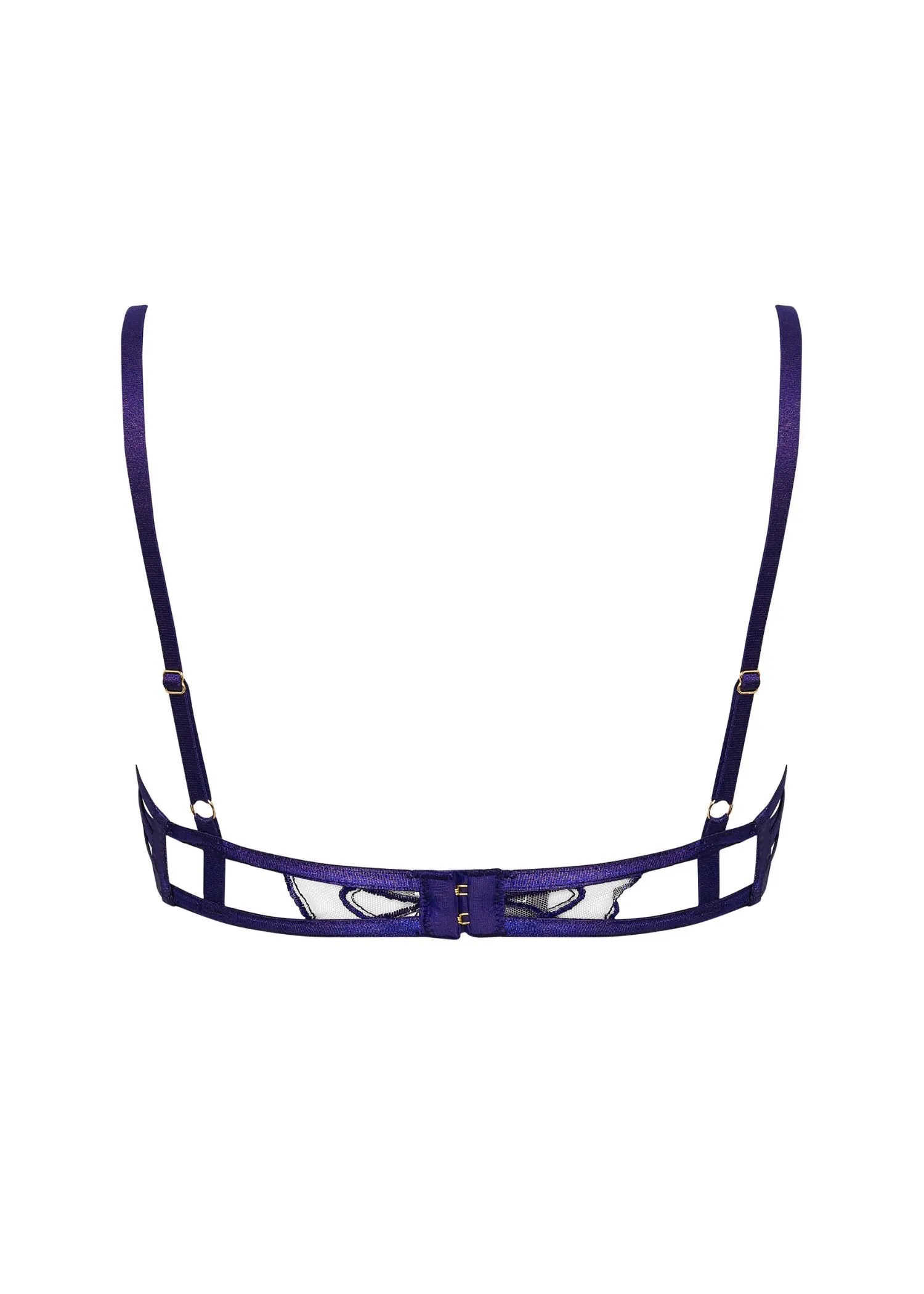 Beatrix Wired Bra (Acai Purple/Sheer)