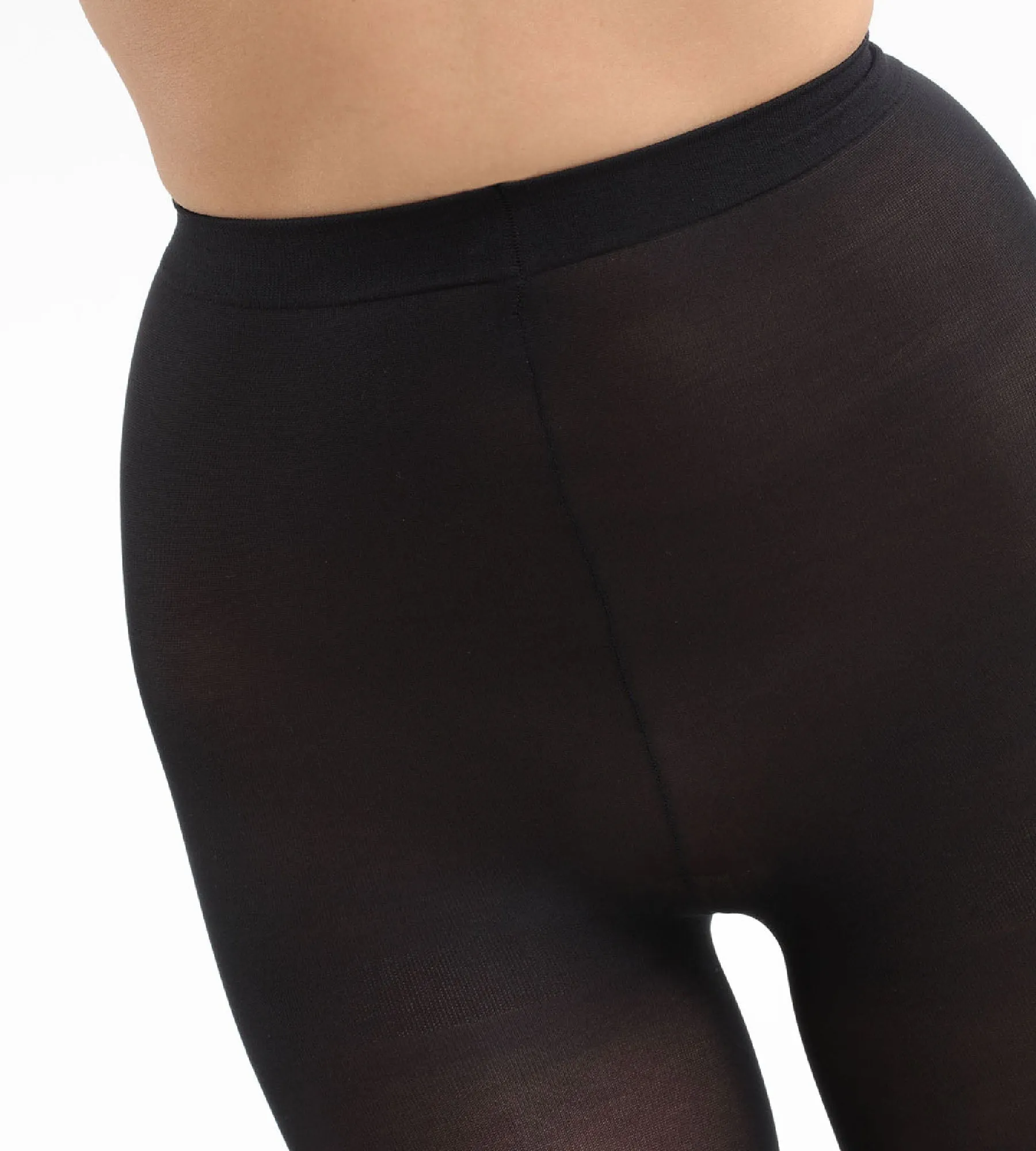 Black Diam's Jambes Fuselées 45 leg shaper tights