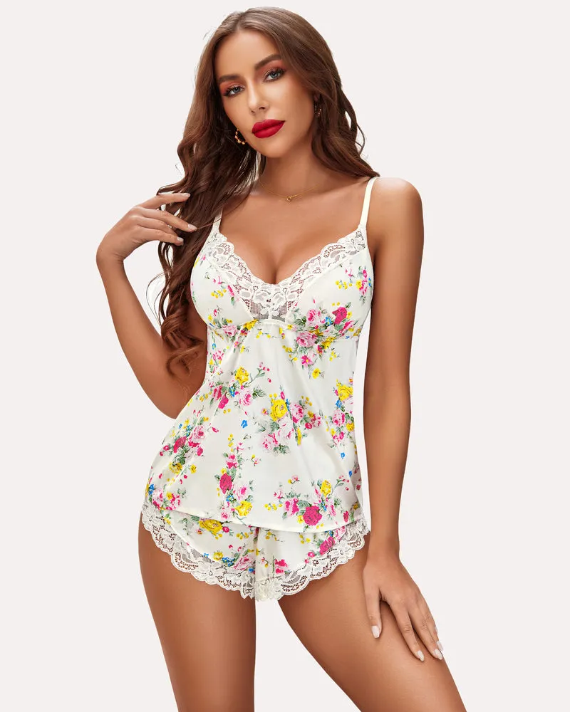 Christmas Satin Pajamas Set