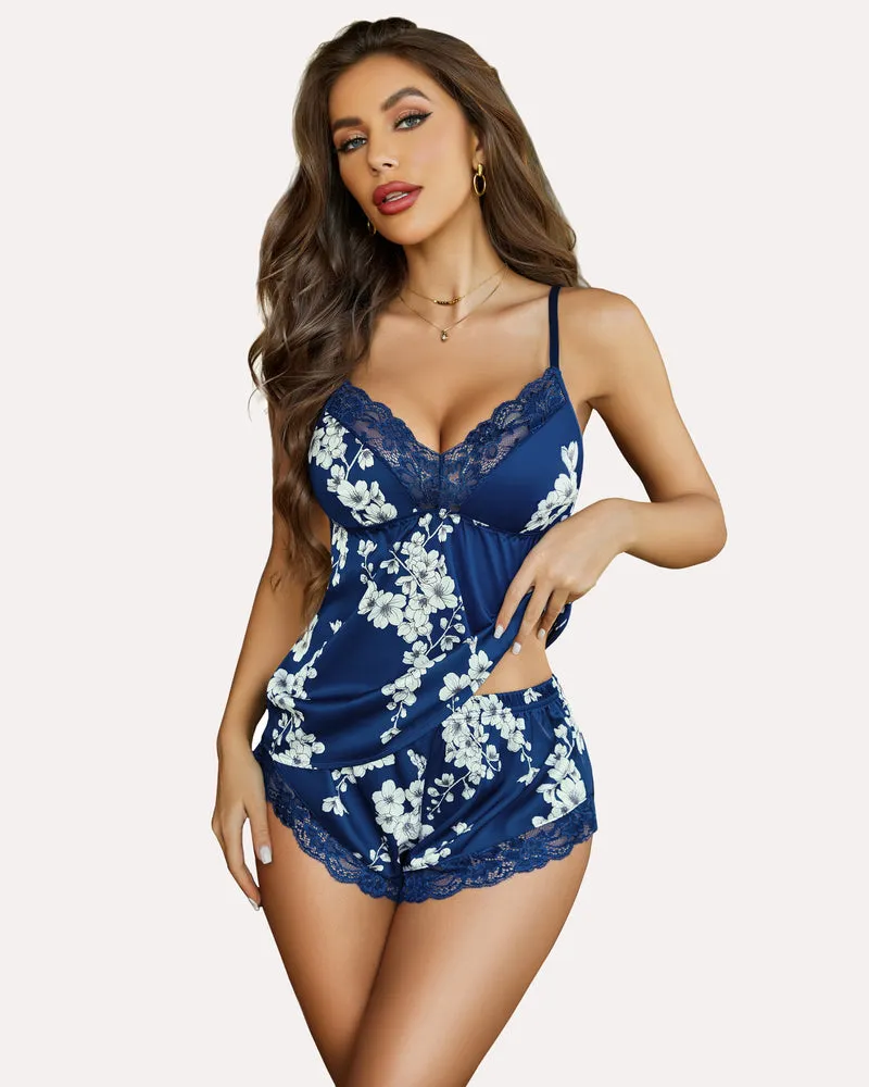Christmas Satin Pajamas Set