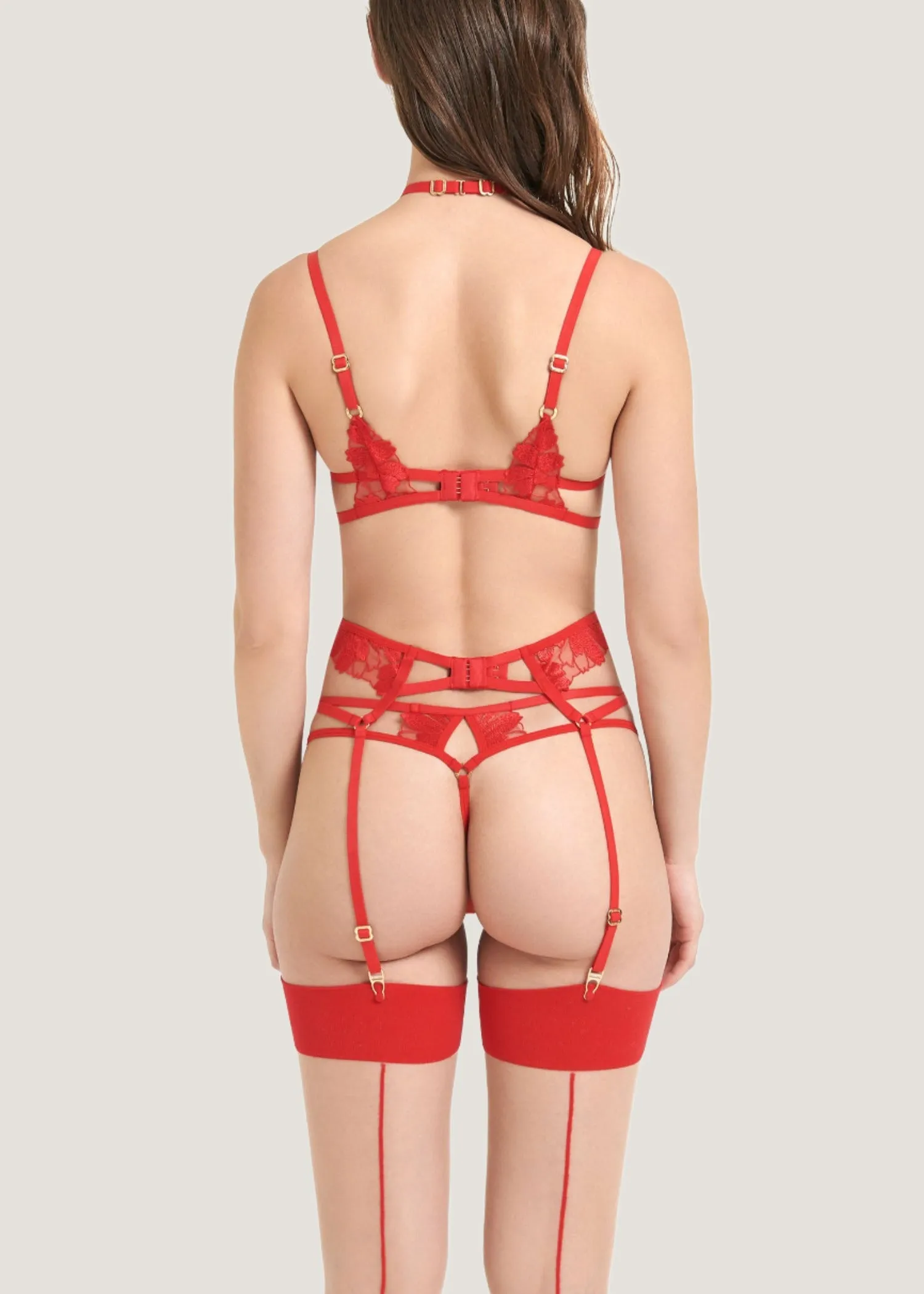 Colette Suspender Harness (Red)