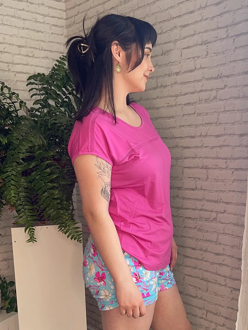 Cool Girl Cabana Tee & Boxer PJ Set