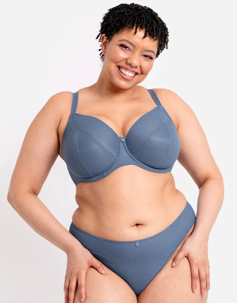 Curvy Kate Happy Bum Brazilian Brief Denim Blue