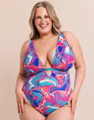 Curvy Kate Ibiza Reversible Non-Wired Mulitway Swimsuit Print Mix