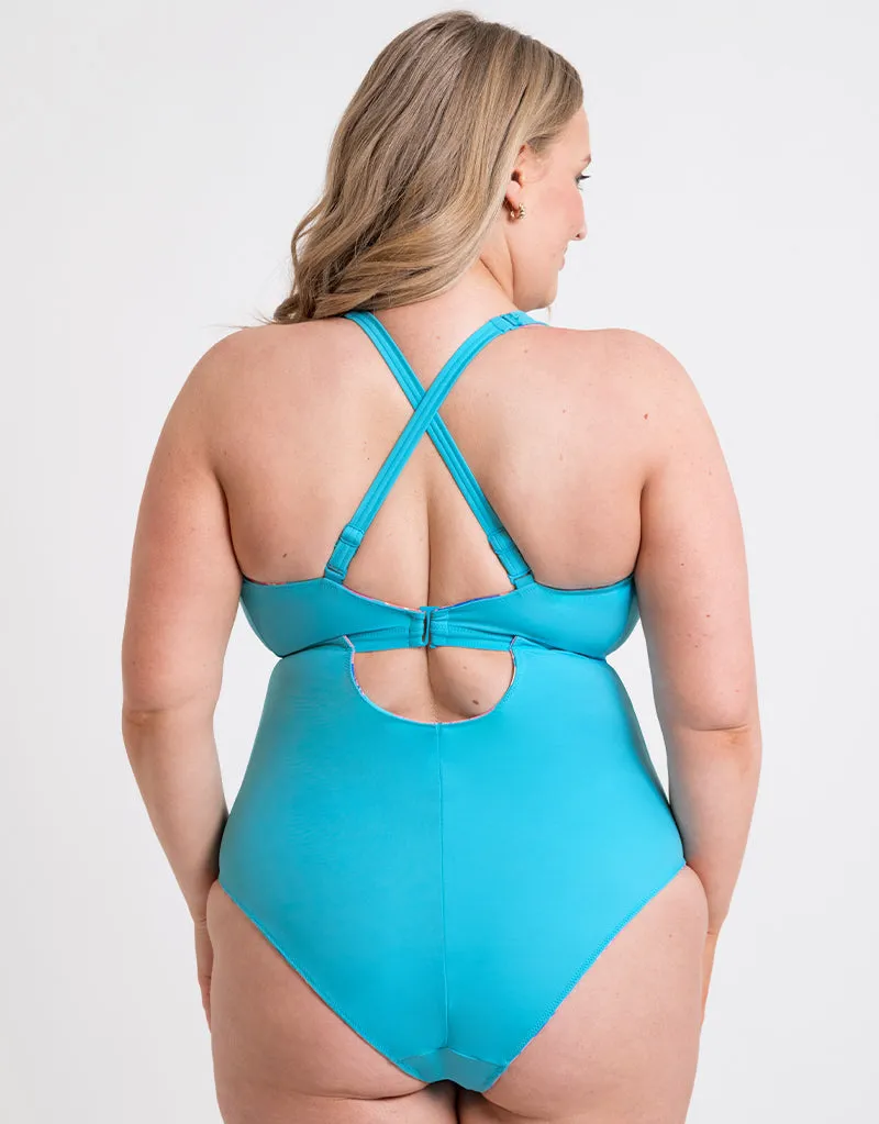 Curvy Kate Ibiza Reversible Non-Wired Mulitway Swimsuit Print Mix
