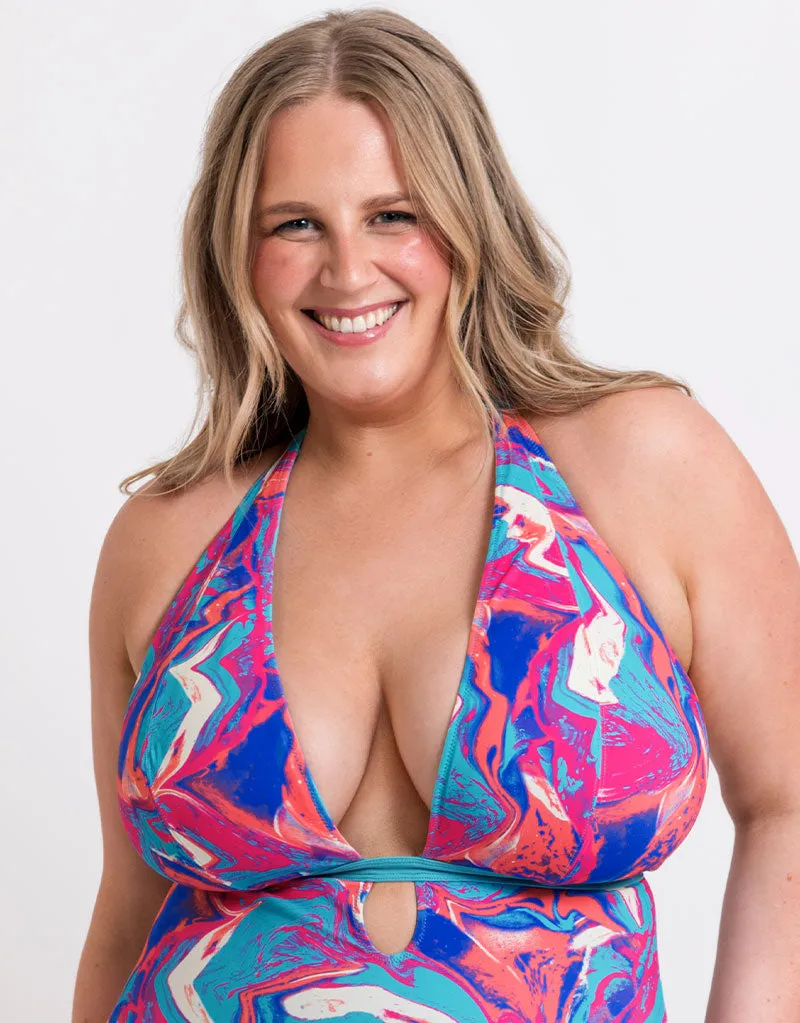 Curvy Kate Ibiza Reversible Non-Wired Mulitway Swimsuit Print Mix