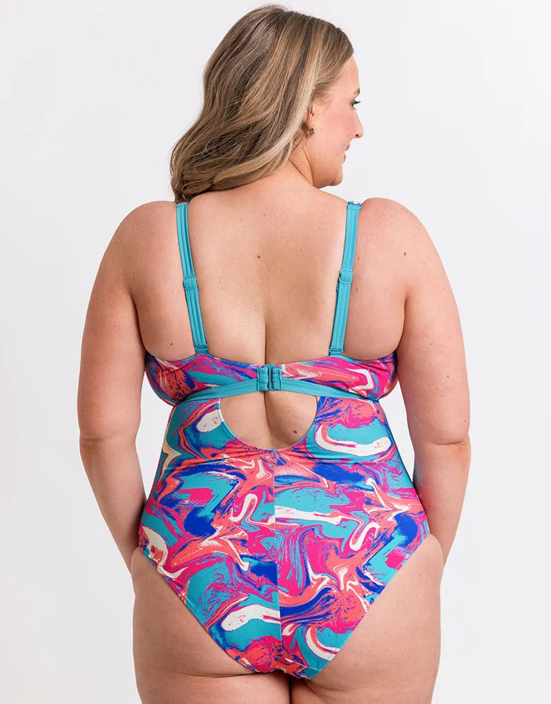 Curvy Kate Ibiza Reversible Non-Wired Mulitway Swimsuit Print Mix