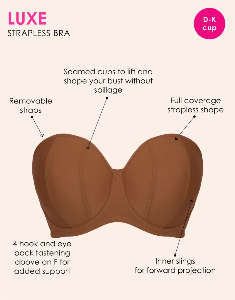 Curvy Kate Luxe Strapless Multiway Bra Caramel