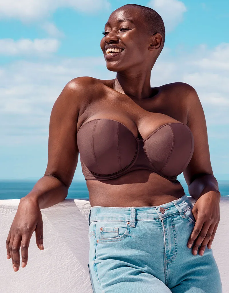 Curvy Kate Luxe Strapless Multiway Bra Cocoa
