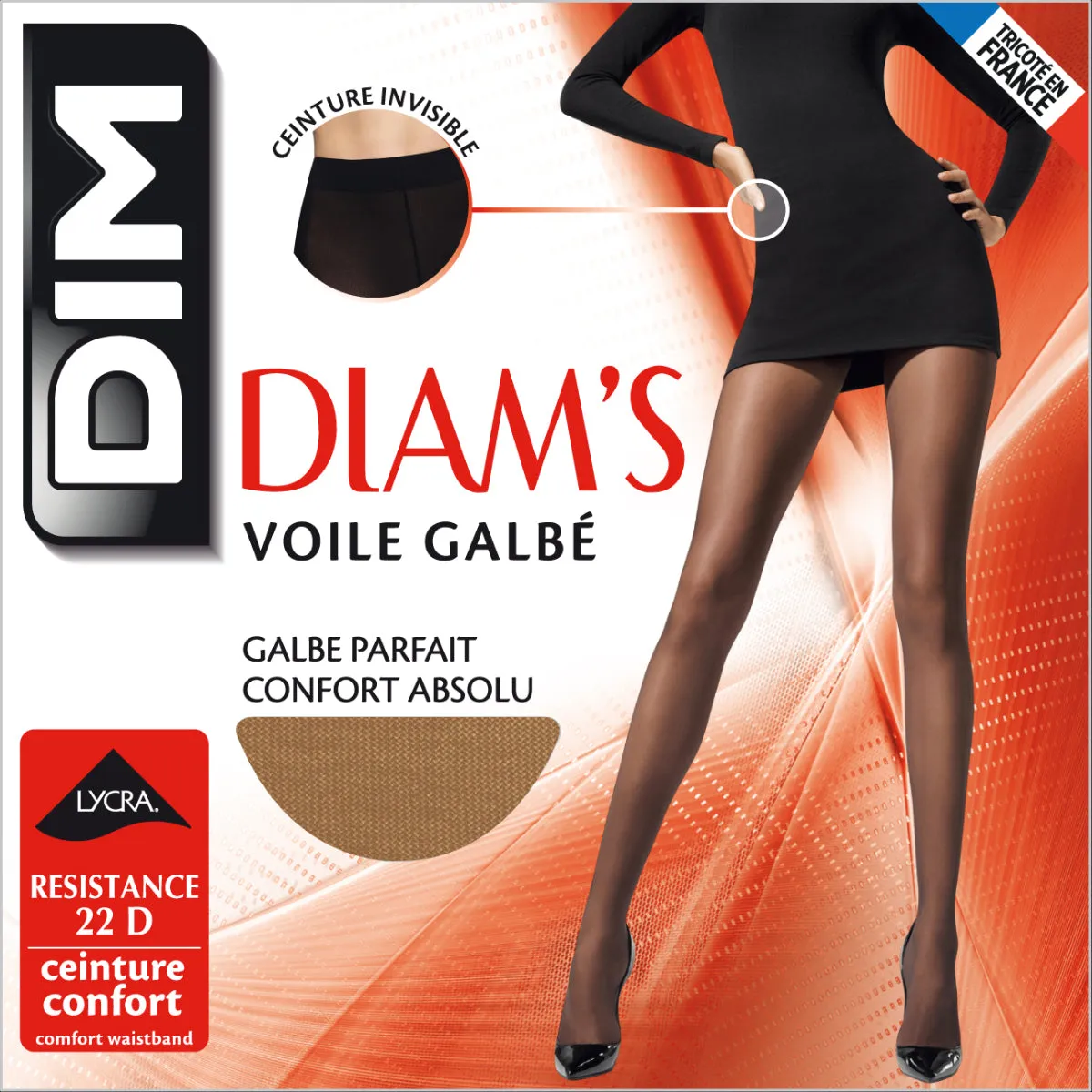 Diam's Voile Galbé 22 sheer shaping tights in dawn