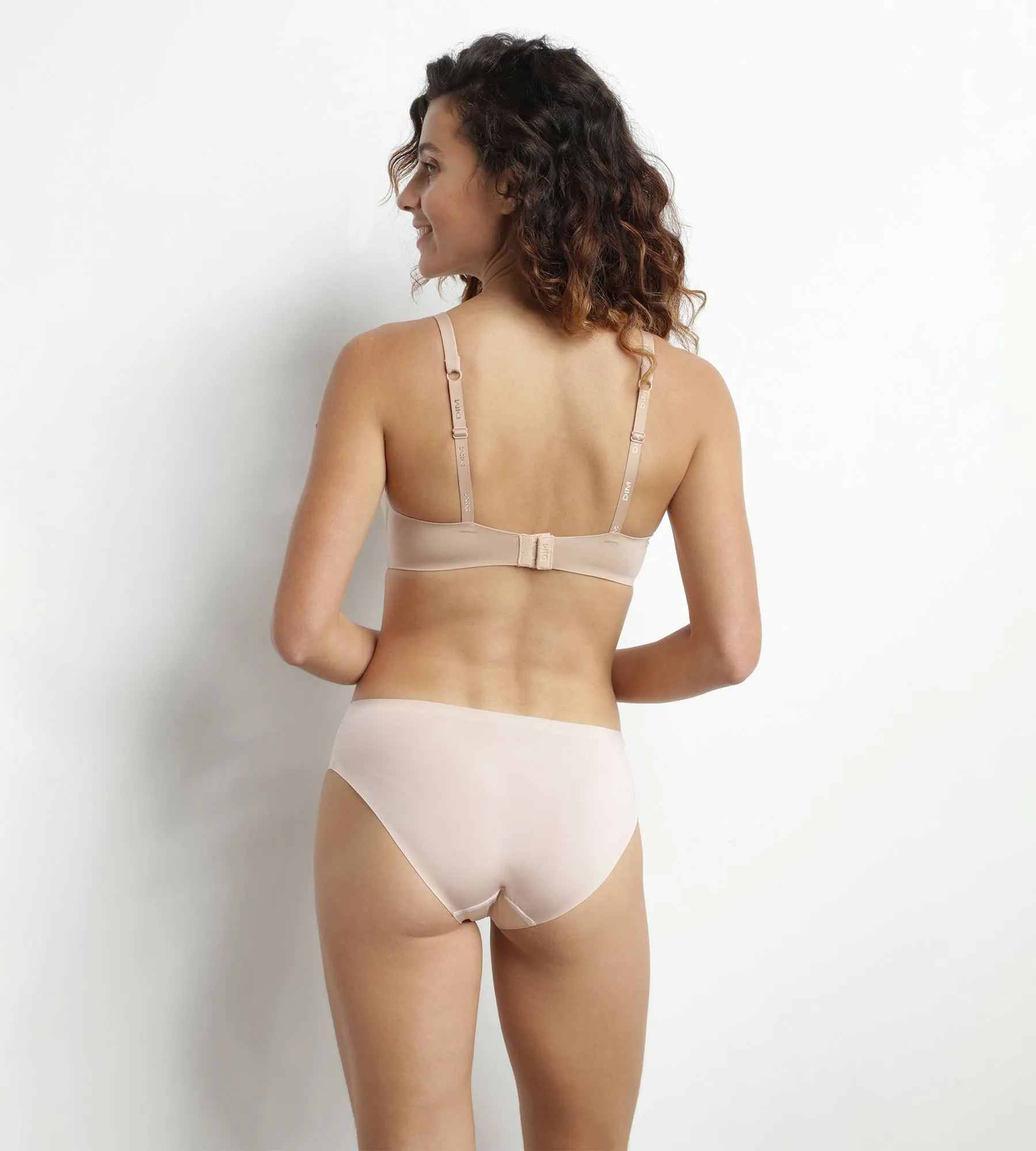 Dim InvisiFree nude microfibre briefs