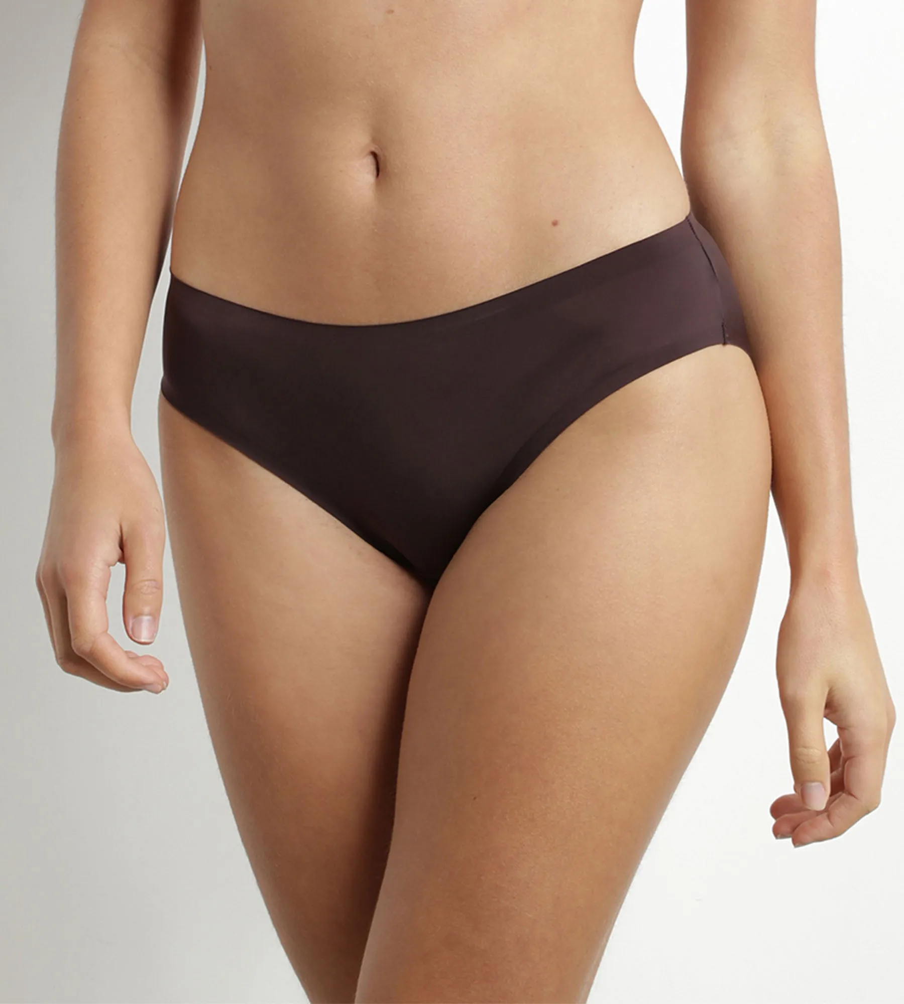 Dim InvisiFree precious brown microfibre briefs