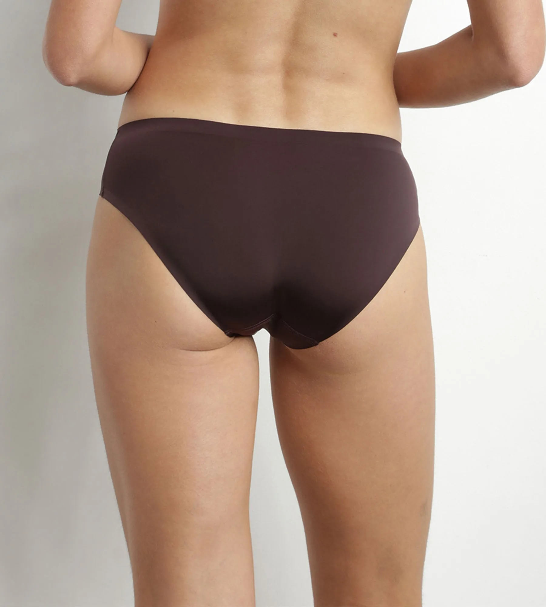 Dim InvisiFree precious brown microfibre briefs