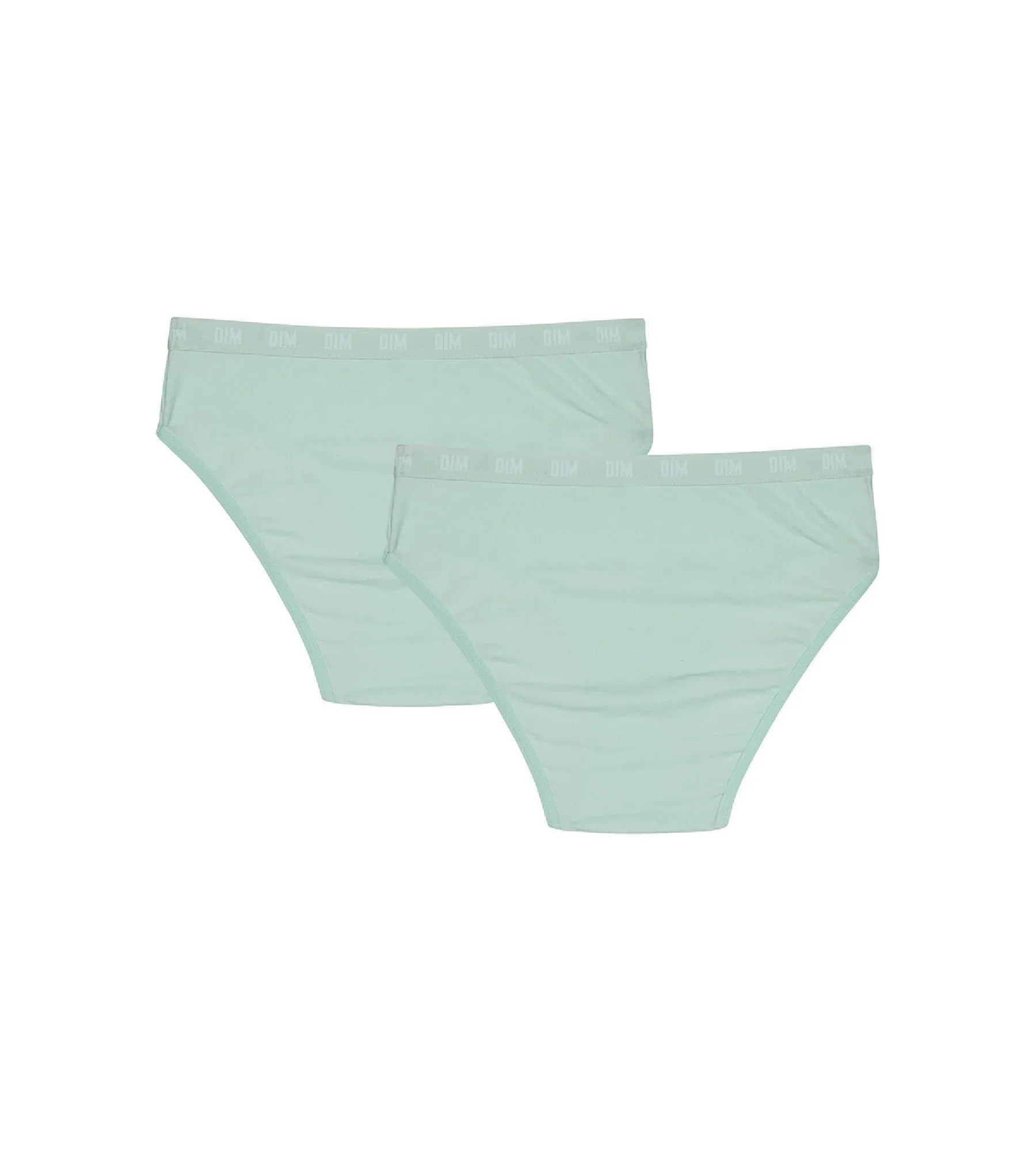 Dim Skin Care Pack of 2 Pastel Blue girls' organic cotton knickers