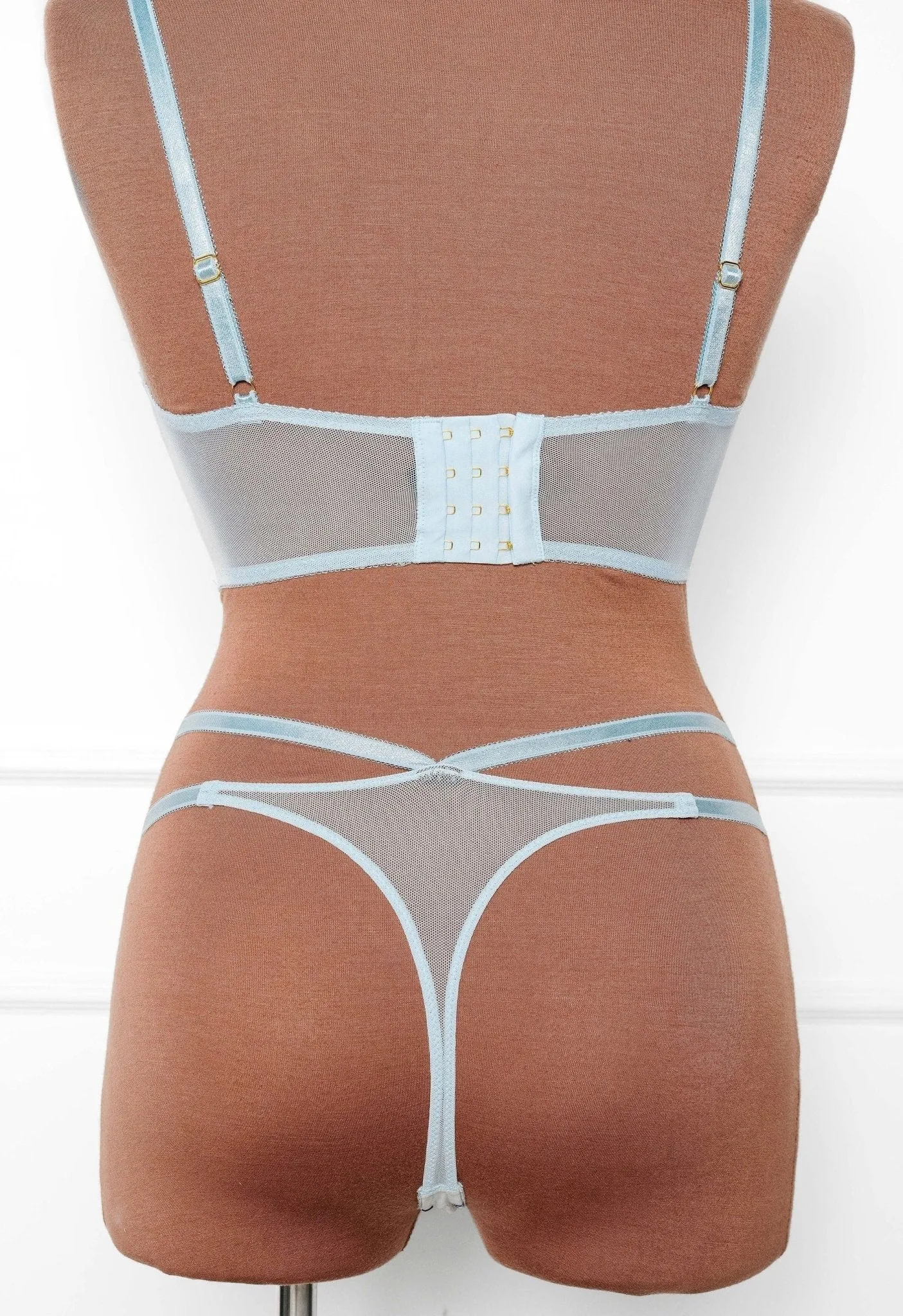 Embroidered Strappy Thong