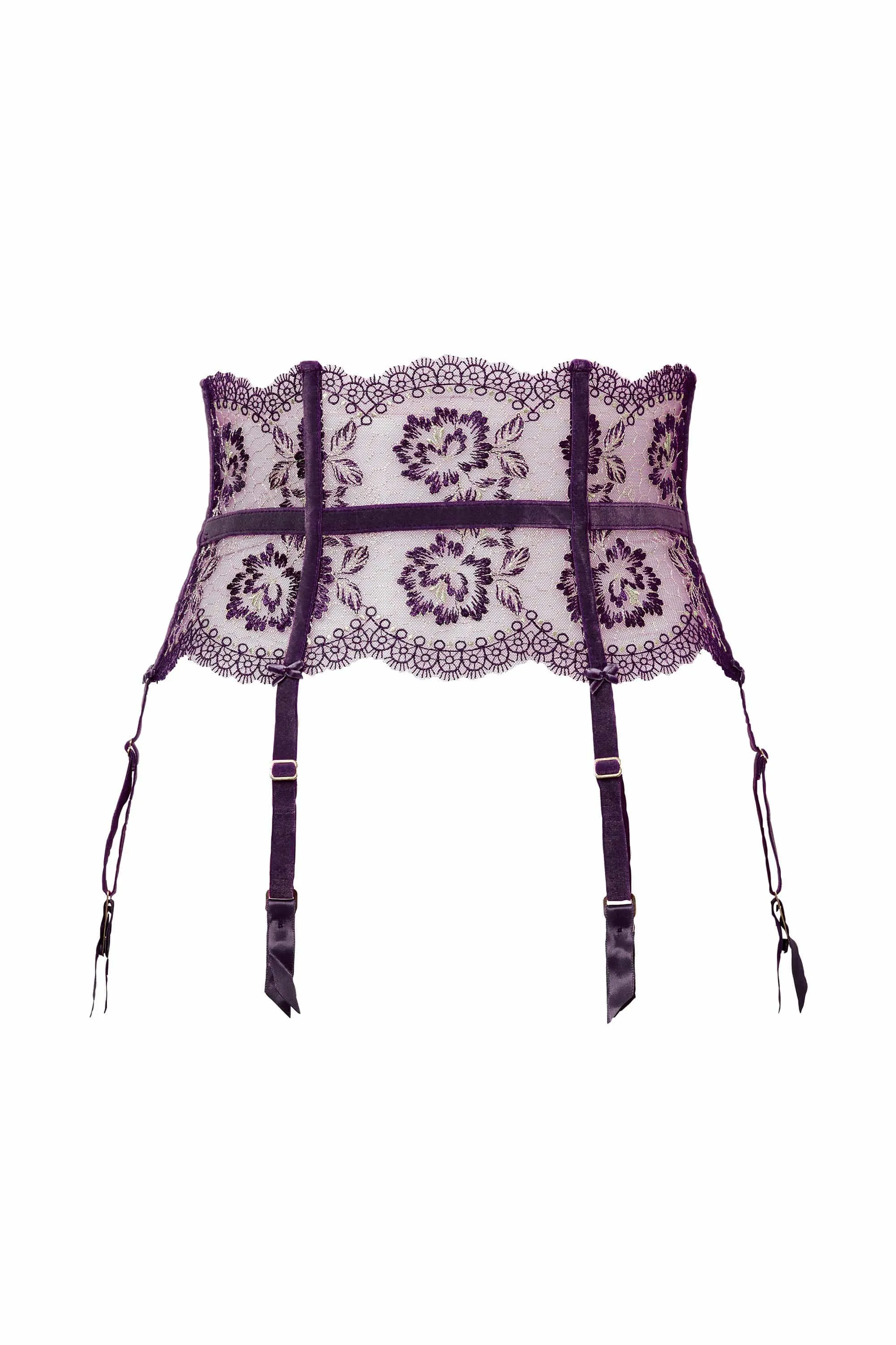 Evelina Aubergine Suspender