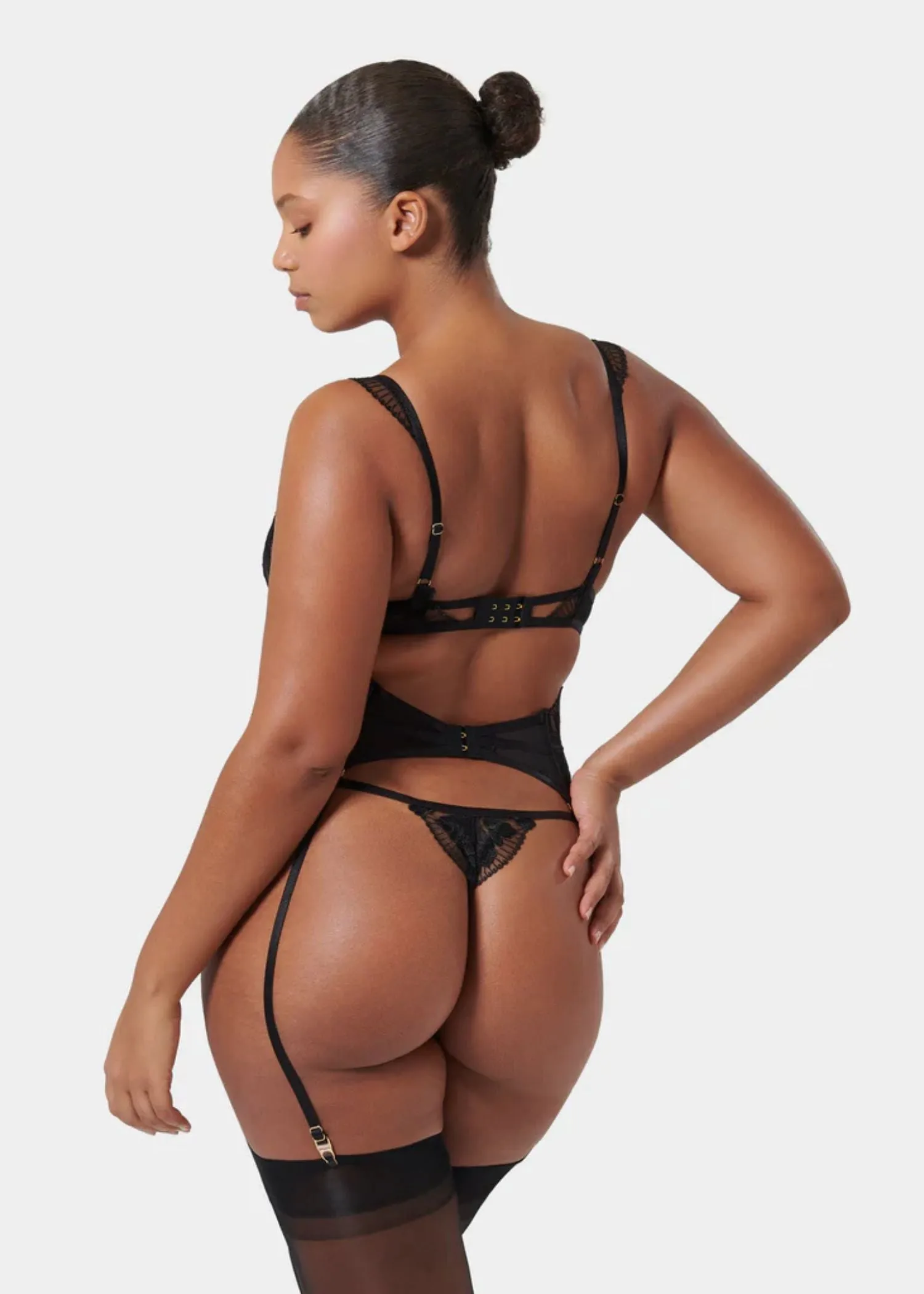 Gabriella Waspie Suspender (Black)