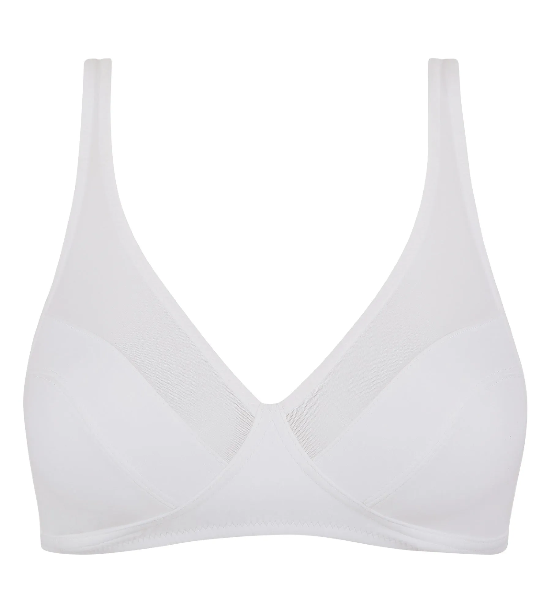 Generous Dim wireless push-up bra white