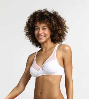 Generous Dim wireless push-up bra white