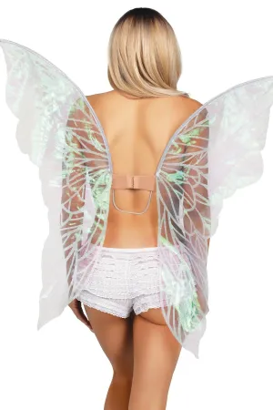 Iridescent Strapless Fairy Wings