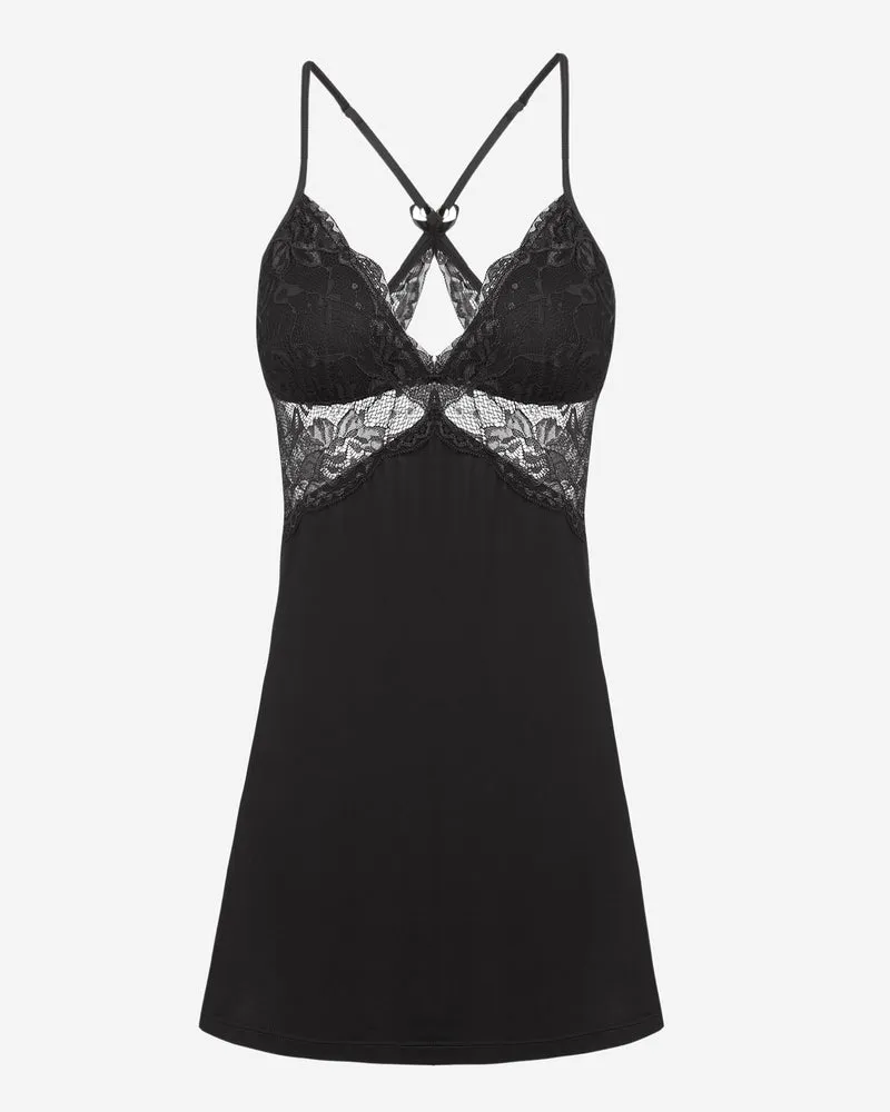 Lace Leopard Chemise Lingerie