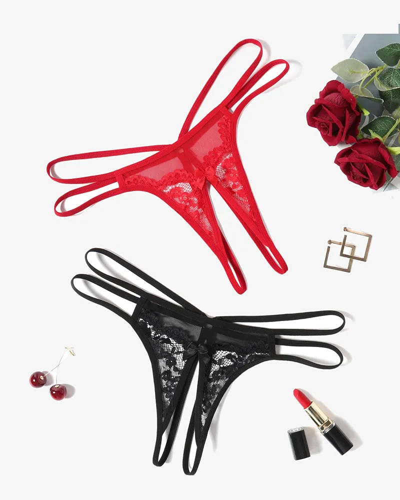 Lace Panties Floral Lace Briefs G-String