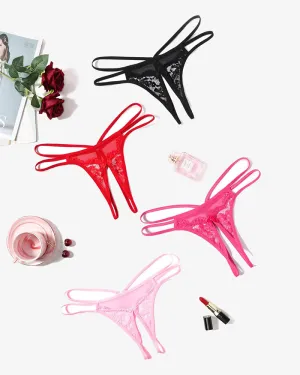Lace Panties Floral Lace Briefs G-String
