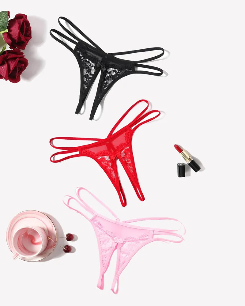 Lace Panties Floral Lace Briefs G-String