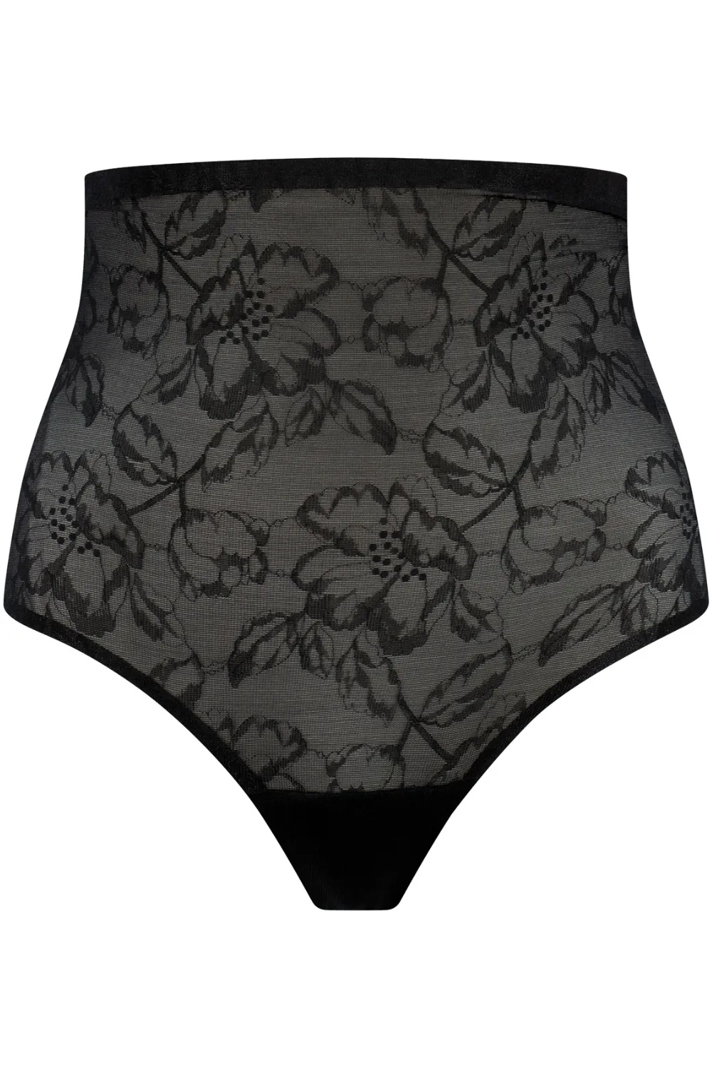 Lacy High Waist Shaping Thong