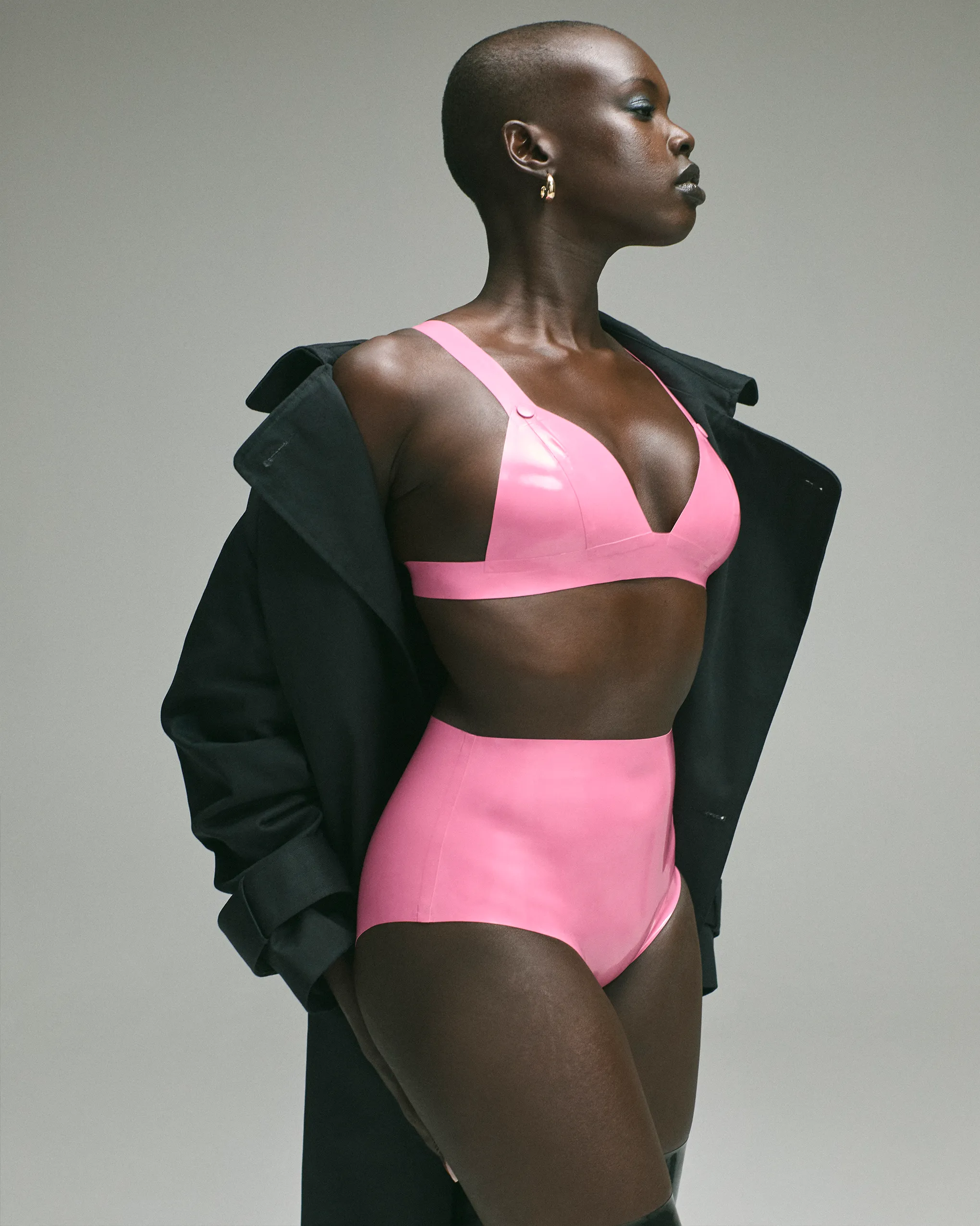Latex Bra Pink