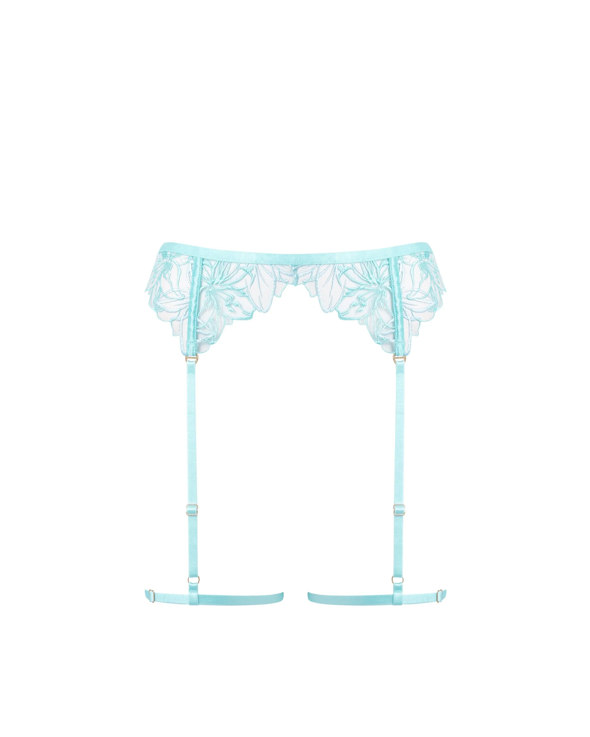 Lilly Thigh Harness Island Paradise Blue/Ice Water Blue/Sheer