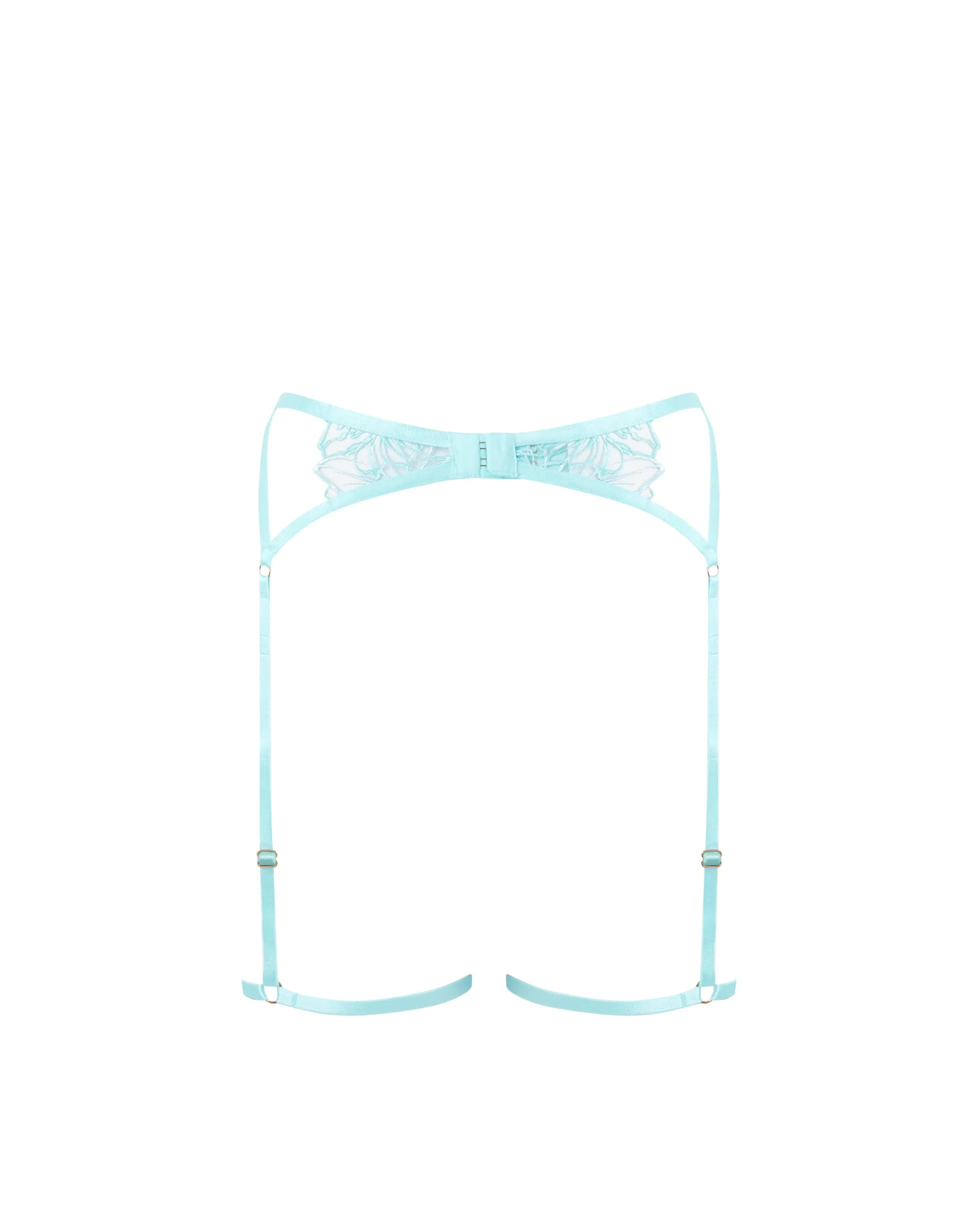 Lilly Thigh Harness Island Paradise Blue/Ice Water Blue/Sheer