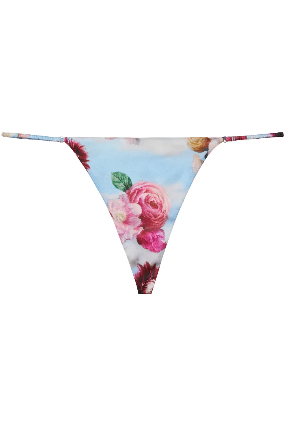 Luxe Silk V-String in Dreamy Floral Print