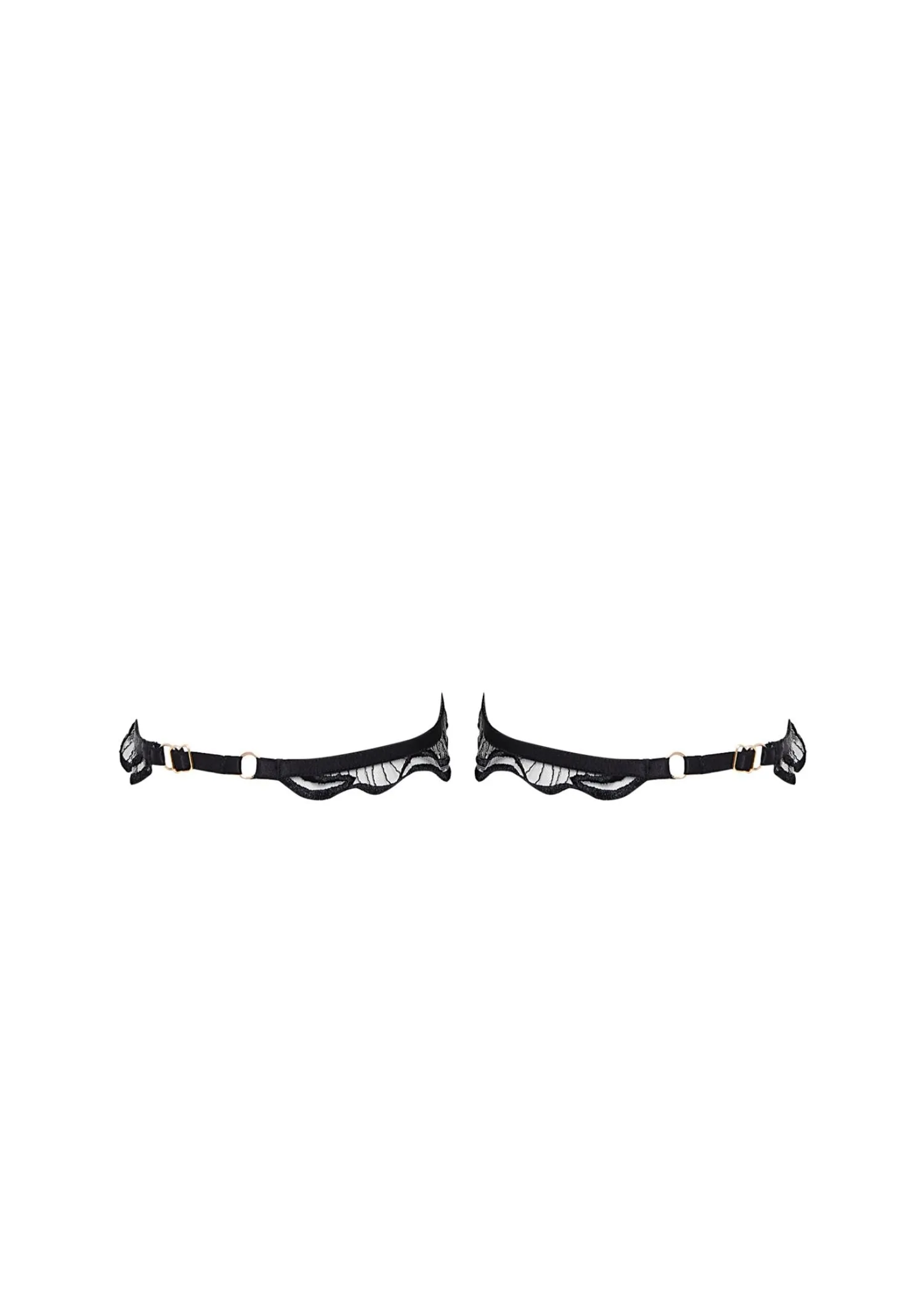 Marabel Detachable Thigh Garters (Black/Sheer)