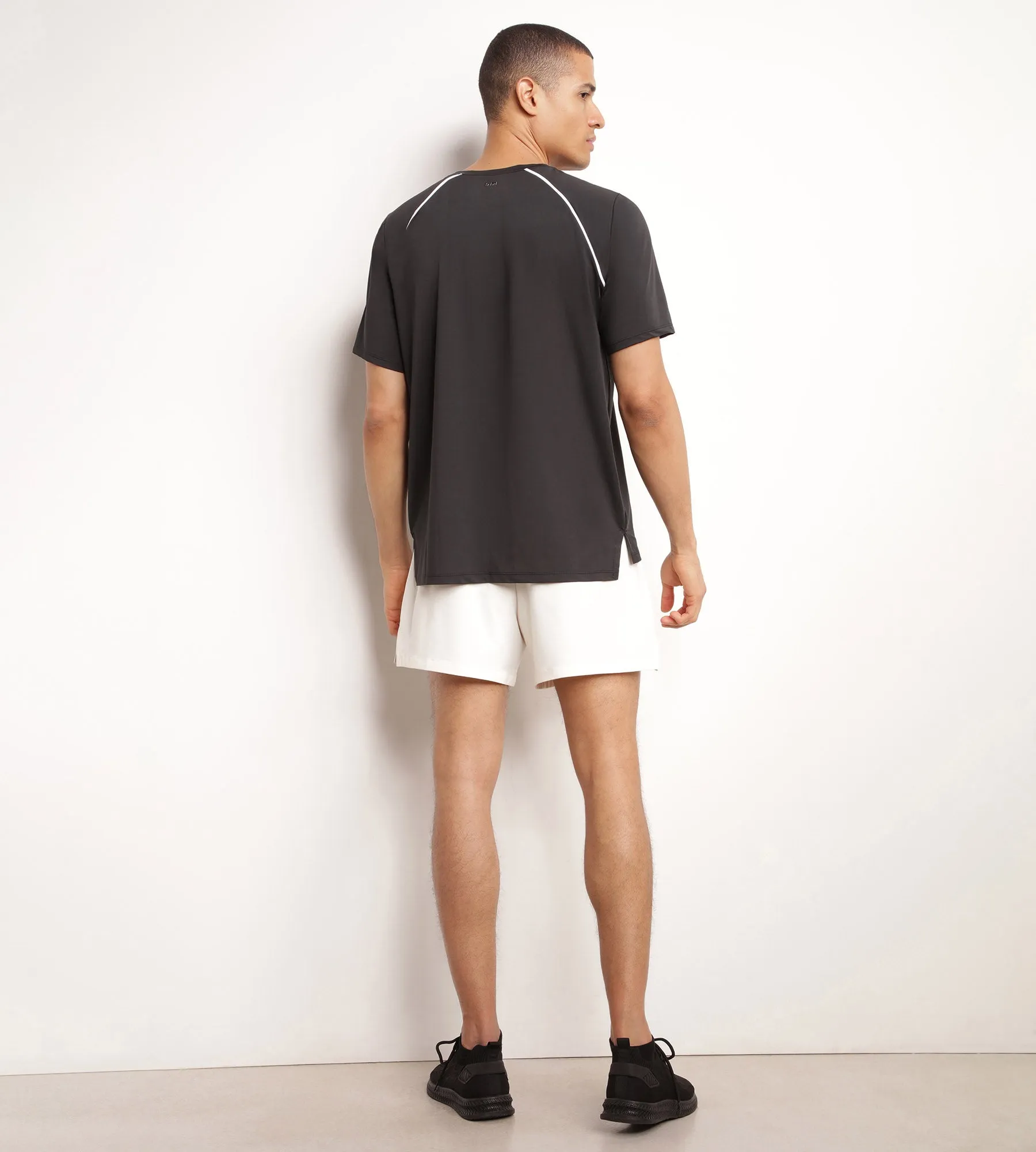 Men's breathable sports T-shirt Black Dim Move