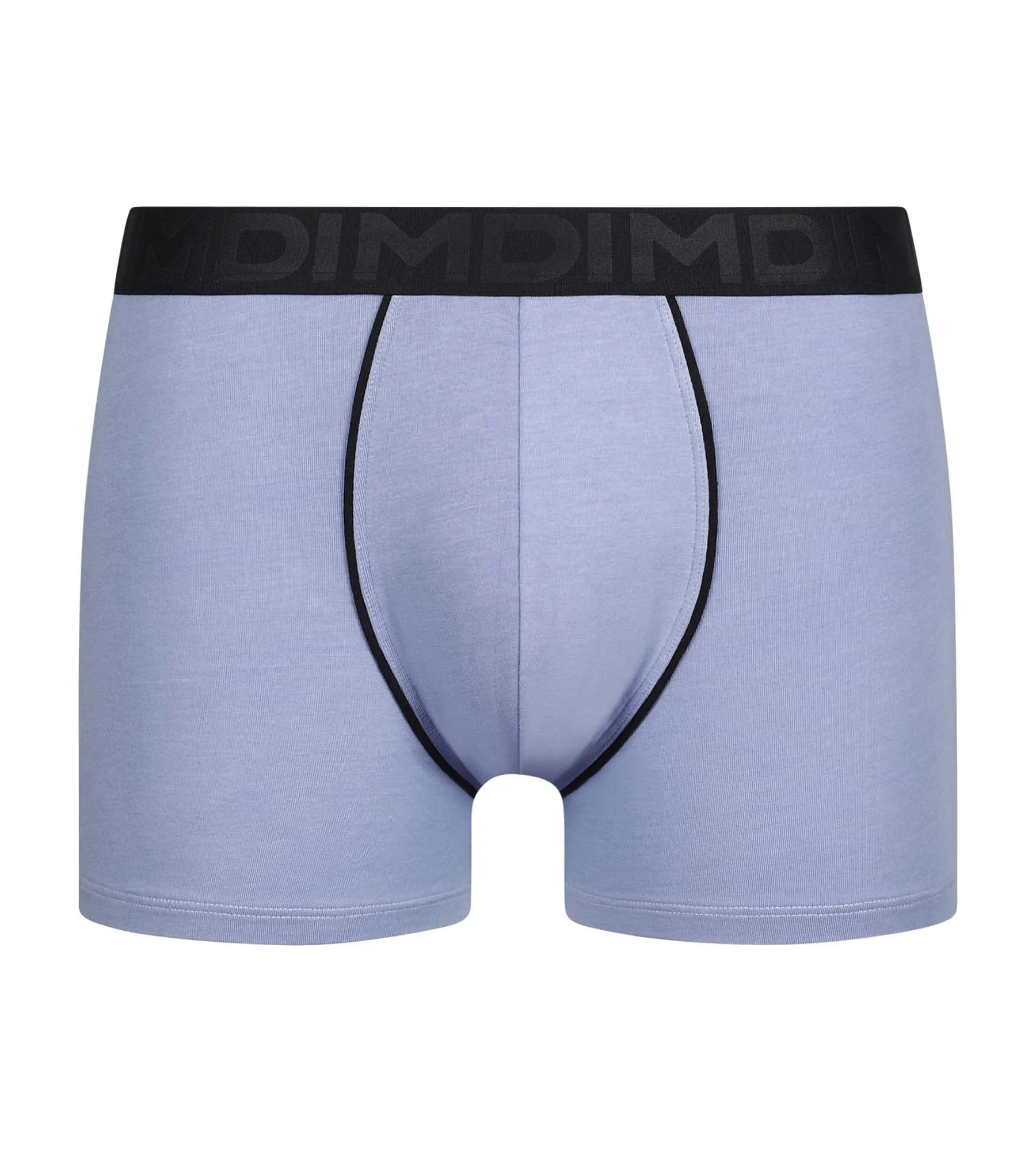 Men's modal cotton boxer shorts with contrasting blue waistband Dim Classic