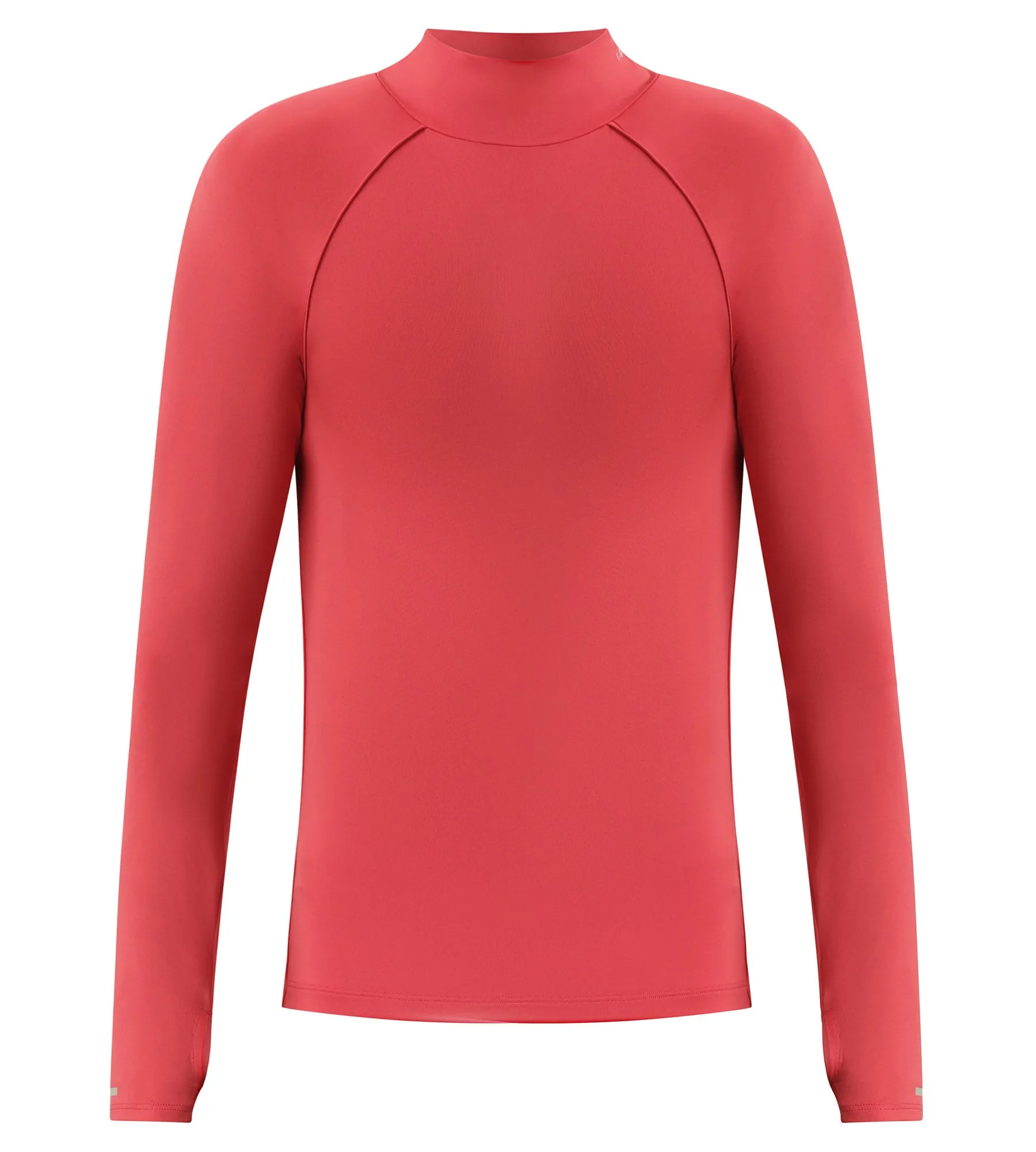 Men's sports top with high collar in microfiber Dim Move Red