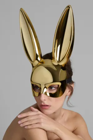 Mirror Bunny Mask in Gold
