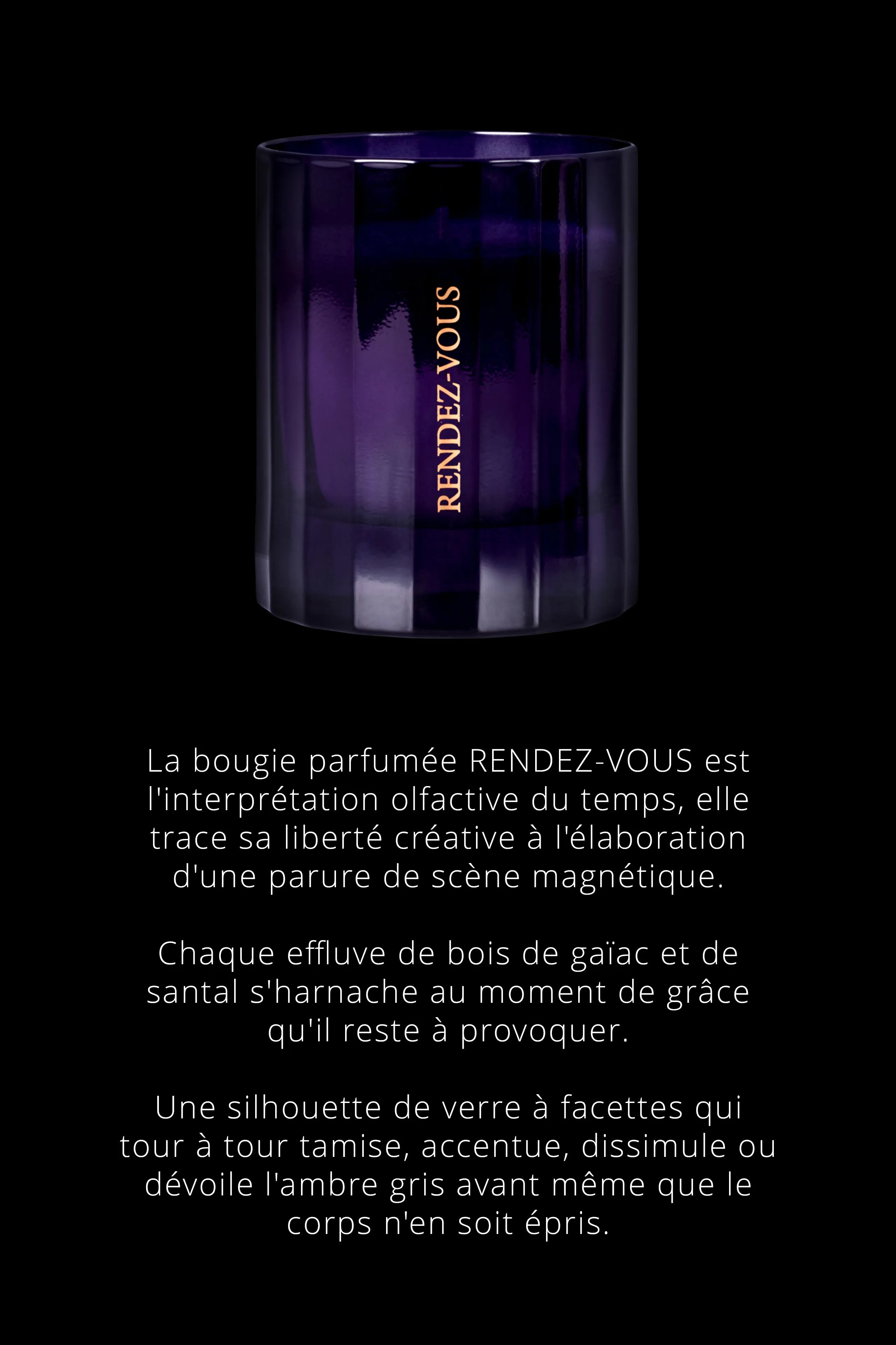 Musky notes candle - Rendez-Vous