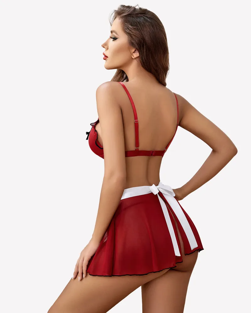 Nurse Role Play Bra Panty Set