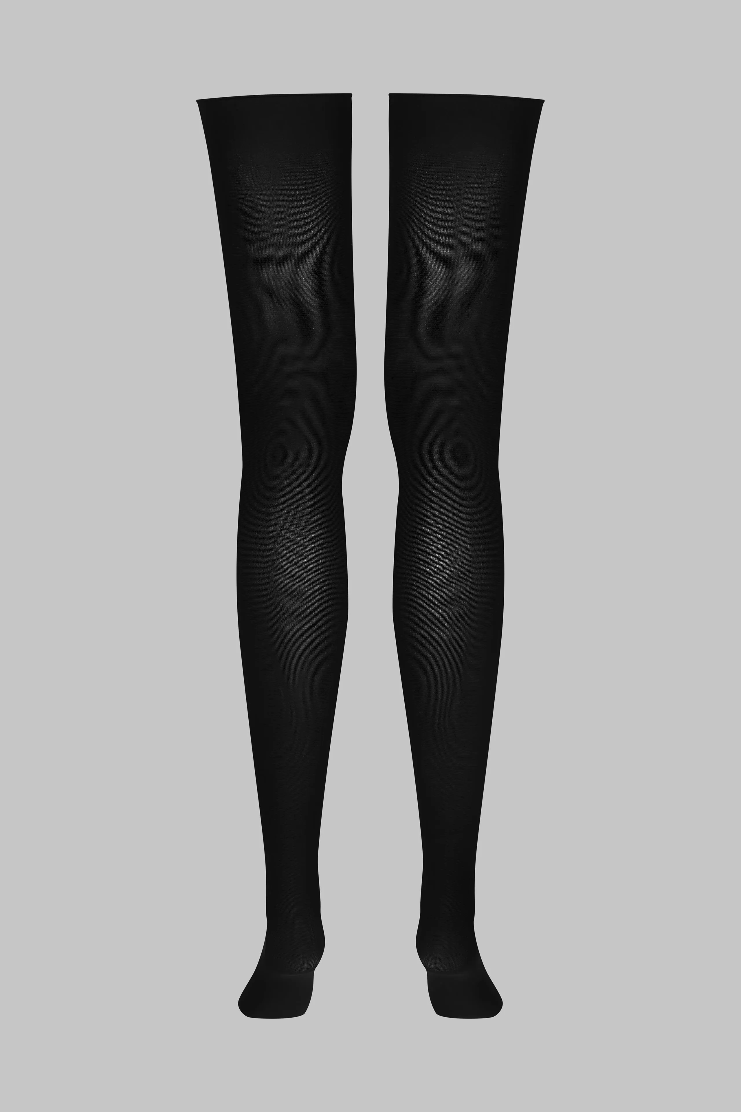 Opaque rolled cut stockings 70D - Les Coquetteries