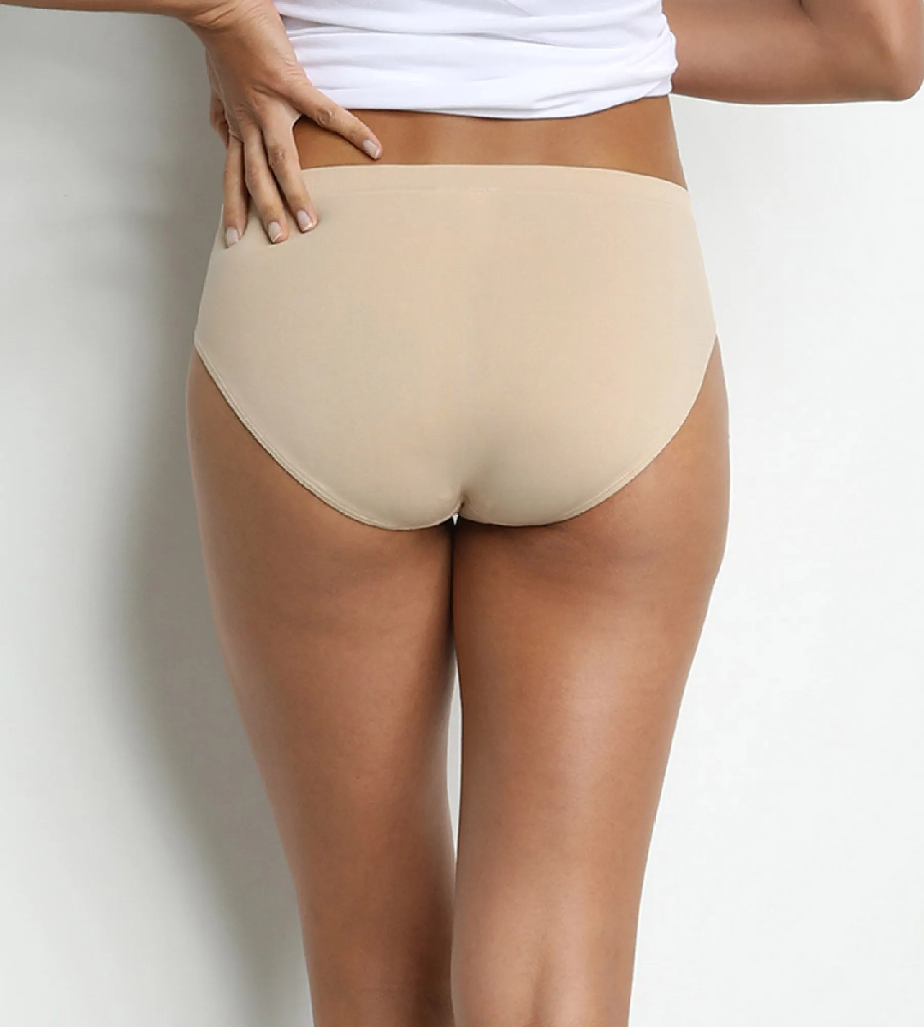 Pack of 2 high waist seamless microfiber panties New Skin Les Pockets Eco