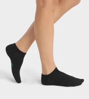 Pack of 2 pairs of blacj women's socks in organic cotton Dim Good