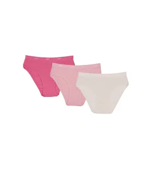 Pack of 3 pearl and pink knickers Les Pockets DIM Girl